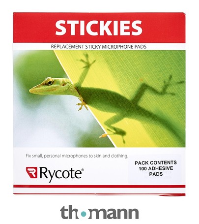 Tampons adhésifs Rycote Stickies Lavalier (lot de 100)