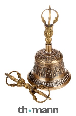High quality brass Tibet Bell with zodiac sign Bull 