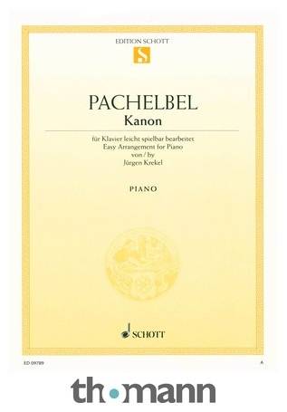 Schott Pachelbel Kanon Piano Thomann Uk