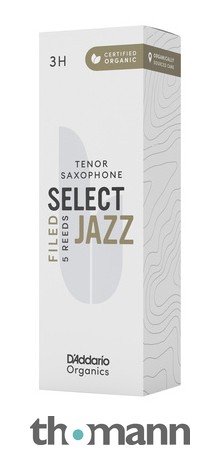 D'Addario - 10 Anches Sax alto Organic Select Jazz, coupe